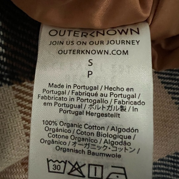 NWT Outerknown Womens Shacket Coat Jacket Plaid - Picture 10 of 11